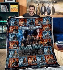Supernatural 20th Anniversary Thank You For The Memories Sofa BLANKET Best Price