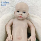 18'' Silicone Reborn Baby Blue Eyes Girl Realistic Silicone Doll Toy Gift — photo 4