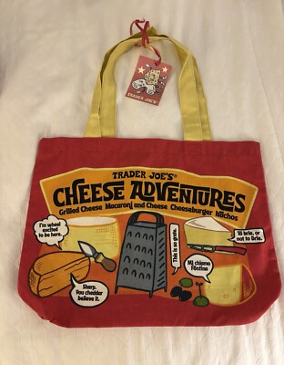 Trader Joe's neue strapazierfähige große Baumwolle Öko Beuteltasche KÄSETASCHE UK VERKÄUFER.