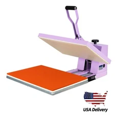 16 X 24 Manual Heat Press Machine Clamshell Home DIY Heat Sublimation Transfer