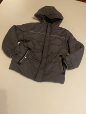 Swiss Tech Jacket Boys M 8 Gray Full Zip Hooded Puffer Winter
