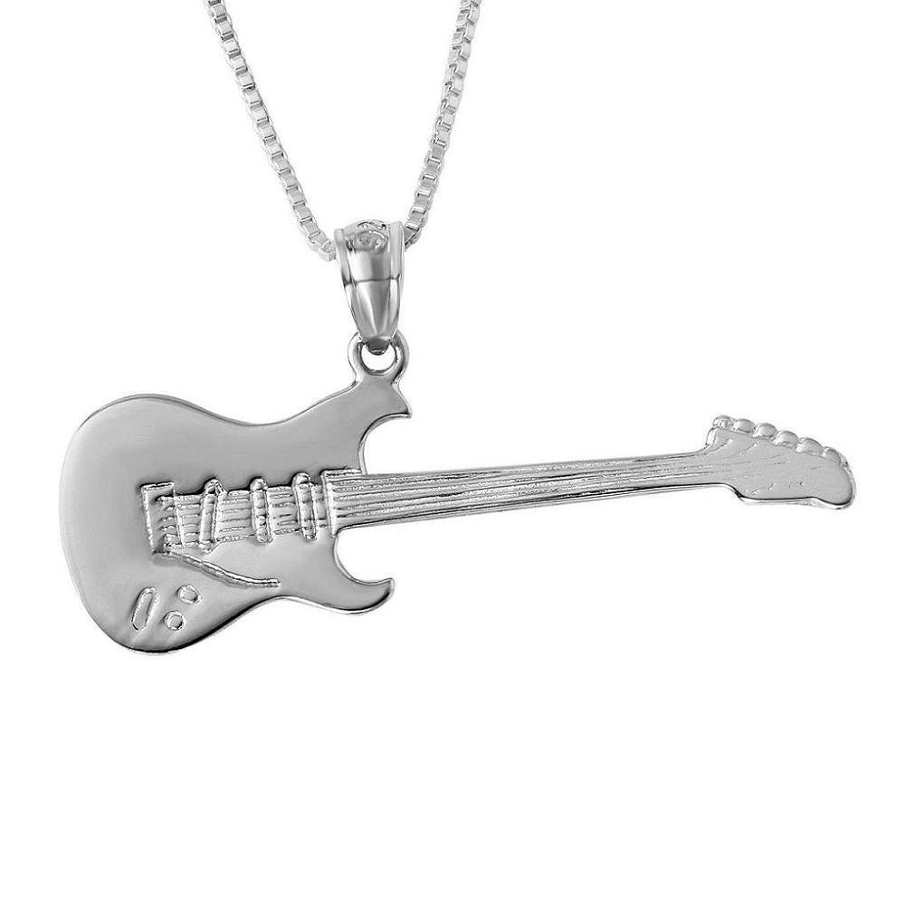 Guitar Charm Sterling Silver - Made in the USA Guitar Charm Sterling Silver - Made in the USA