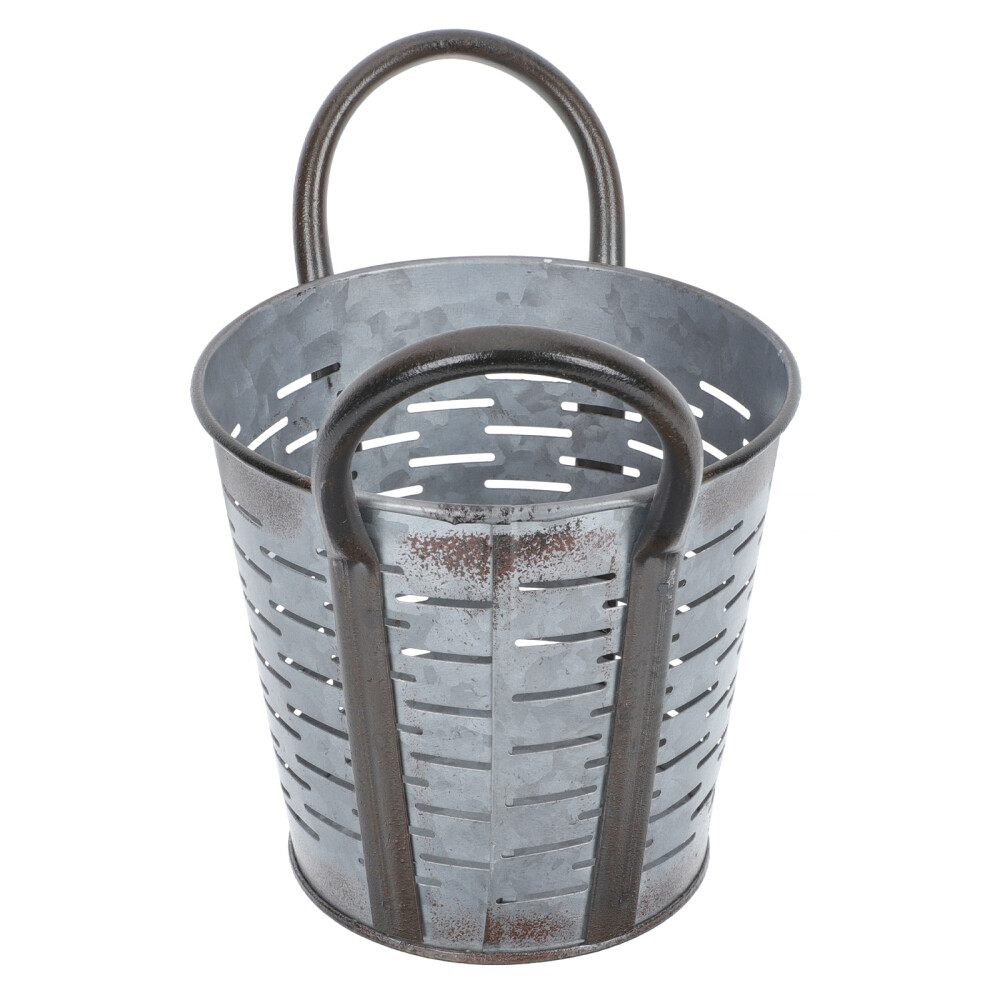 Kreatives Blumen Arrangement Blumentöpfe Verzinktes Blech