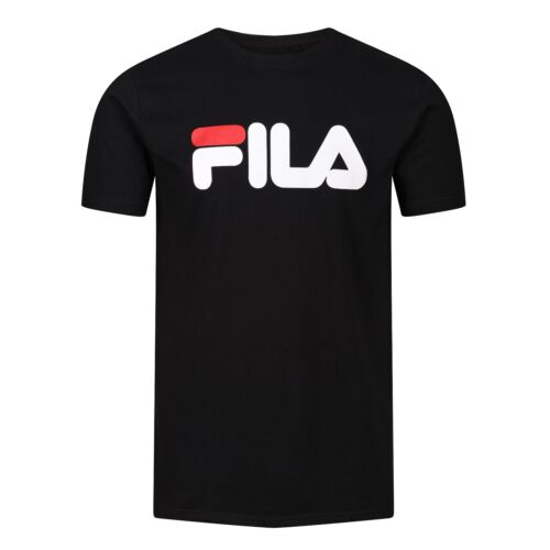 New Mens Fila T Shirt Short Sleeve Crew Round Neck Printed Logo Top Cotton Tee - Picture 2 of 44
