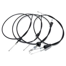MZ Set - 4x Bowden Cables - Black - TS250, 250A, 250 / 1 - High Handlebar
