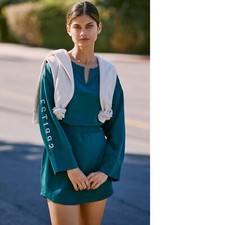 Anthropologie Long-Sleeve Graphic Mini Dress