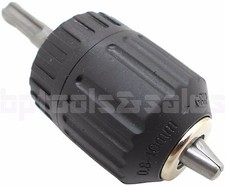 Keyless Drill/Screw Bit Chuck SDS Plus Adapter 1/32" - 3/8" Rotary Hammer Drill