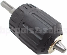 Keyless Drill/Screw Bit Chuck SDS Plus Adapter 1/32" - 3/8" Rotary Hammer Drill