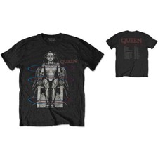 Queen Unisex T-Shirt: European Tour 1984 Back Print