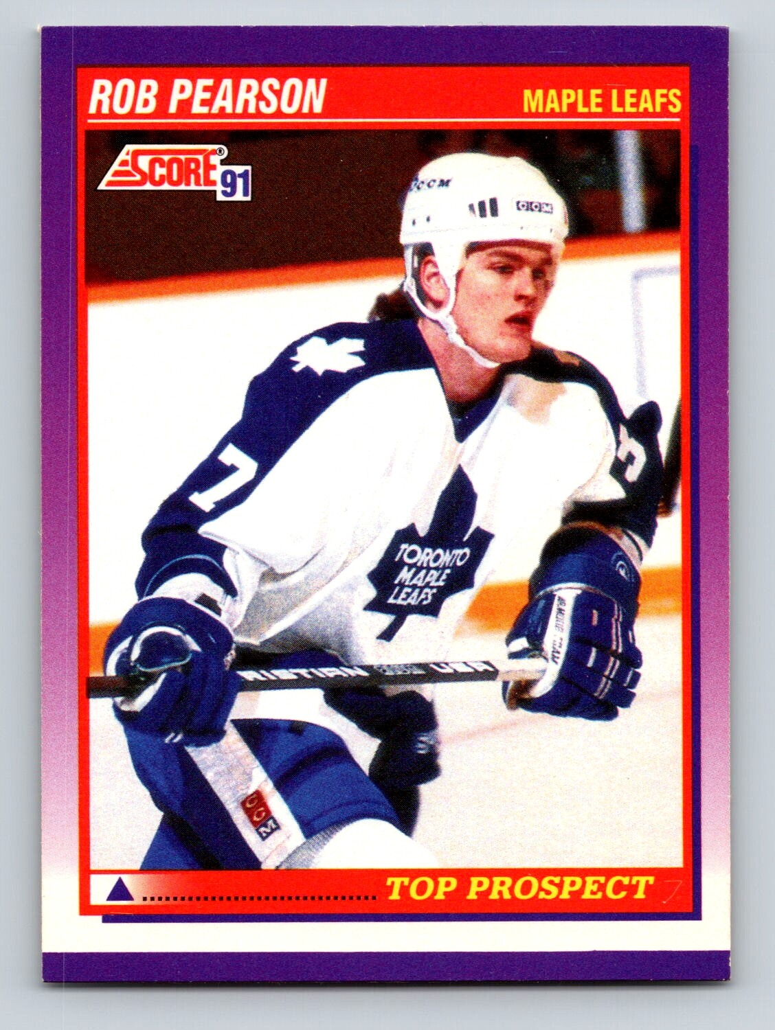 Rob Pearson 1991-92 Score American #311 Toronto Maple Leafs RC