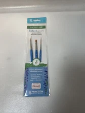 Princeton Select # 12 3 Pc Set Round 3, Flat Shader 4 & Liner 1 NWT