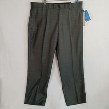 Perry Ellis Portfolio Men's Neo-Luxe Dress Pants Size 36x31 Lt Charcoal NWT