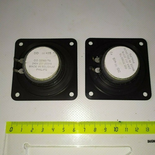 2 x Tweeter PHILIPS 00/22360 T8 , 8 ohm , tested 2404 257 22505 + filtre 1uf 63v