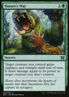 Magic the Gathering MTG Nature's Way (20) DD Elves vs. Inventors   LP