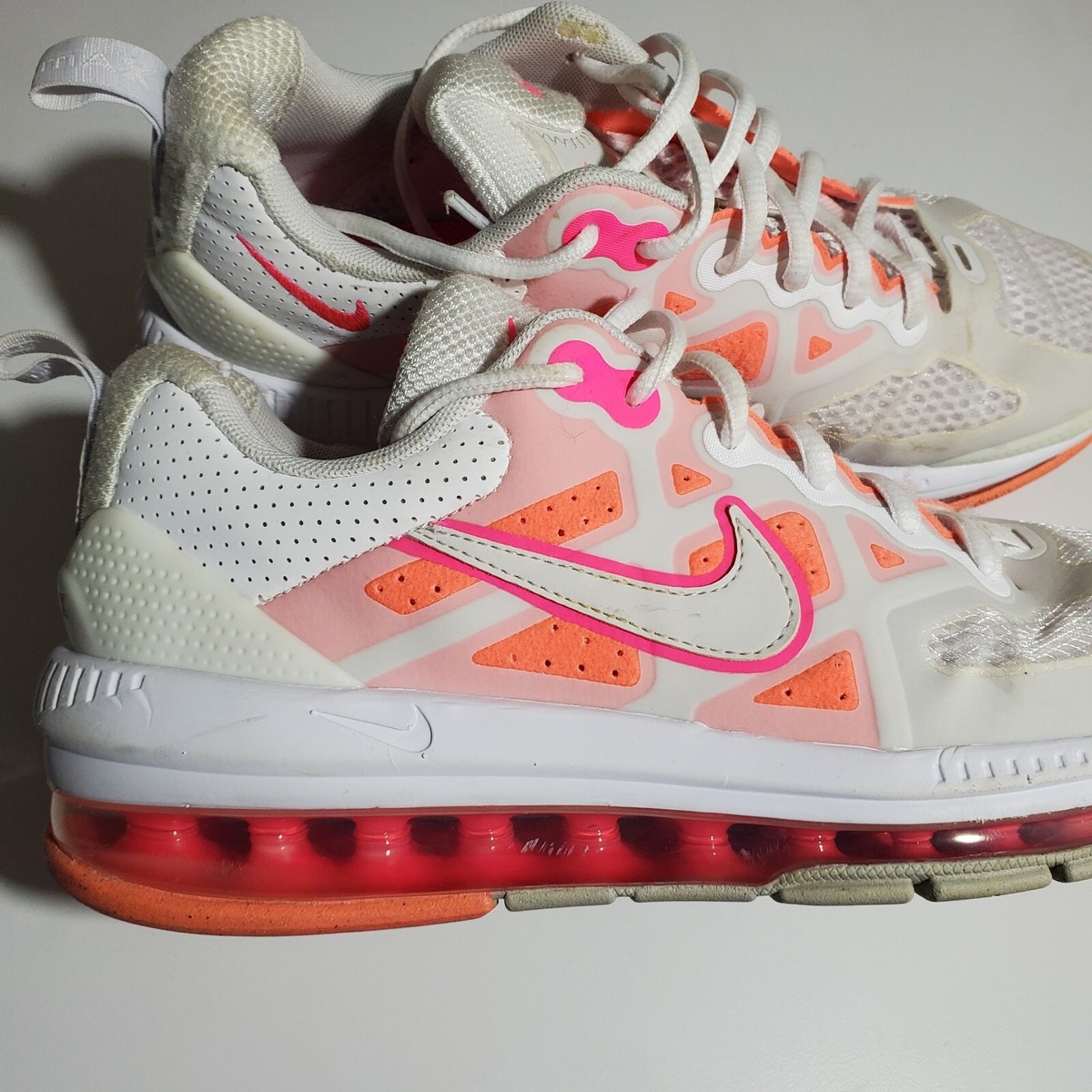 NIKEエアマックス Size 8.5 - Nike Air Max Genome White Bright Mango W for sale