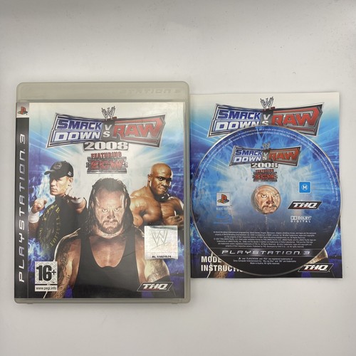 Jeu WWE SmackDown Vs Raw 2008 - PS3 - Très Bon état - Complet