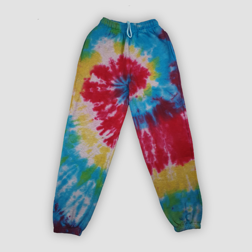 Rainbow TIE DYE JOGGERS Premium Cotton 
