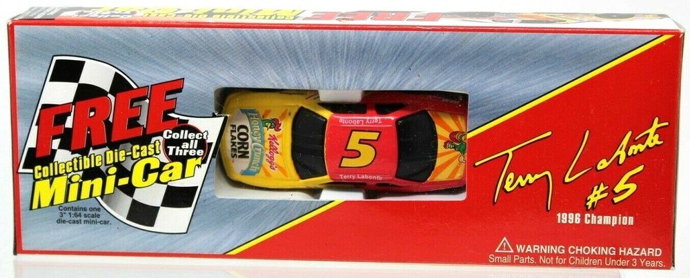 Collectible TERRY LABONTE #5 1996 Champ DieCast MiniCar Kelloggs Racing Chevy D9