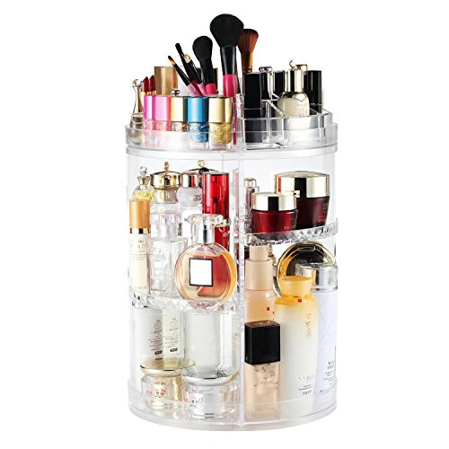 Organizzatore girevole portatrucco cosmetici box trucchi makeup 18288 espositore - Immagine 3 di 4