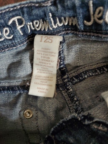 Justice Jeans Pailletten Glitzer Denim Jeansshorts Mädchen 12S Justice Premium - Bild 2 von 5