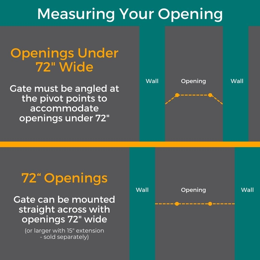 Mypet Extra Wide Windsor Arch Pet Gate 38.3"72" Wide Dog Gate