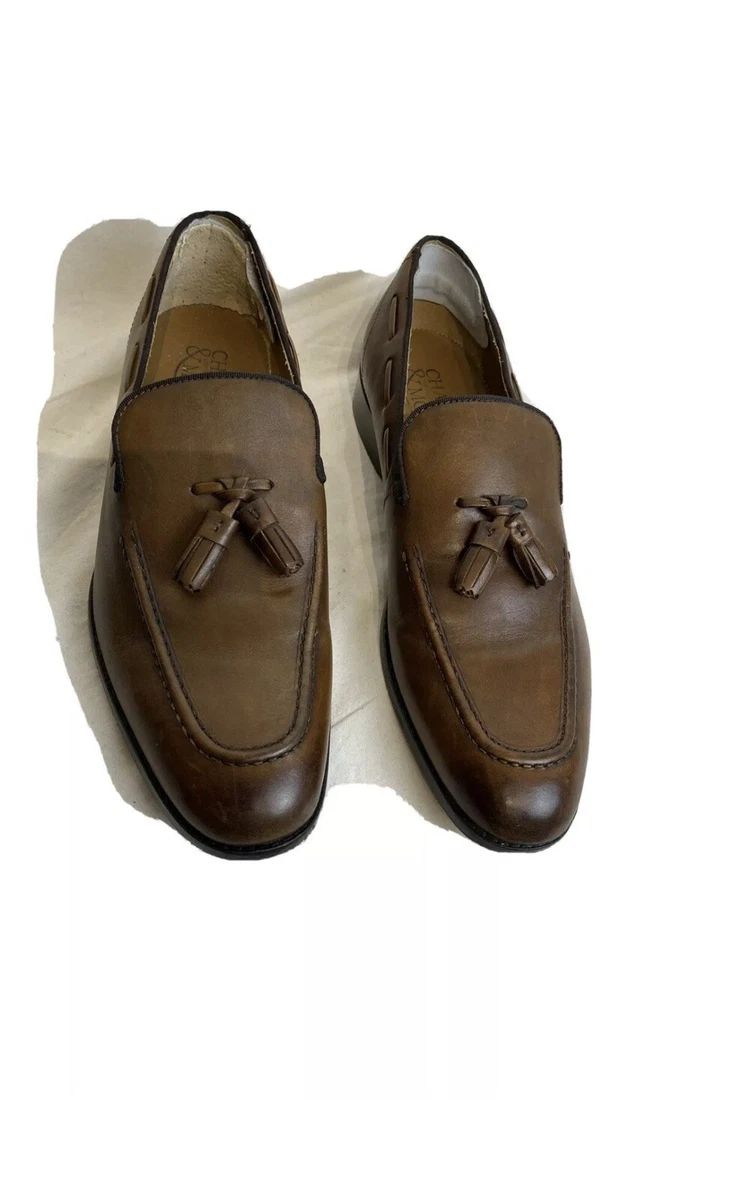 Mens tan leather loafers deals uk