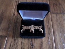 U.S ARMY MILITARY POLICE CUFFLINKS & JEWELRY BOX 1 SET CUFF LINKS BOXED 1 1/4"