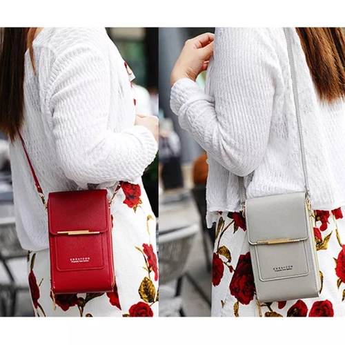 Women Ladies Mobile Phone Bag Crossbody Bag Mini Pouch Purse Wallet Shoulder Bag - Picture 10 of 25