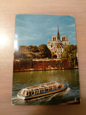 Postkarte Paris Chevet de Notre Dame Vue Prise de L Ile Saint  04.10.1969 gel_