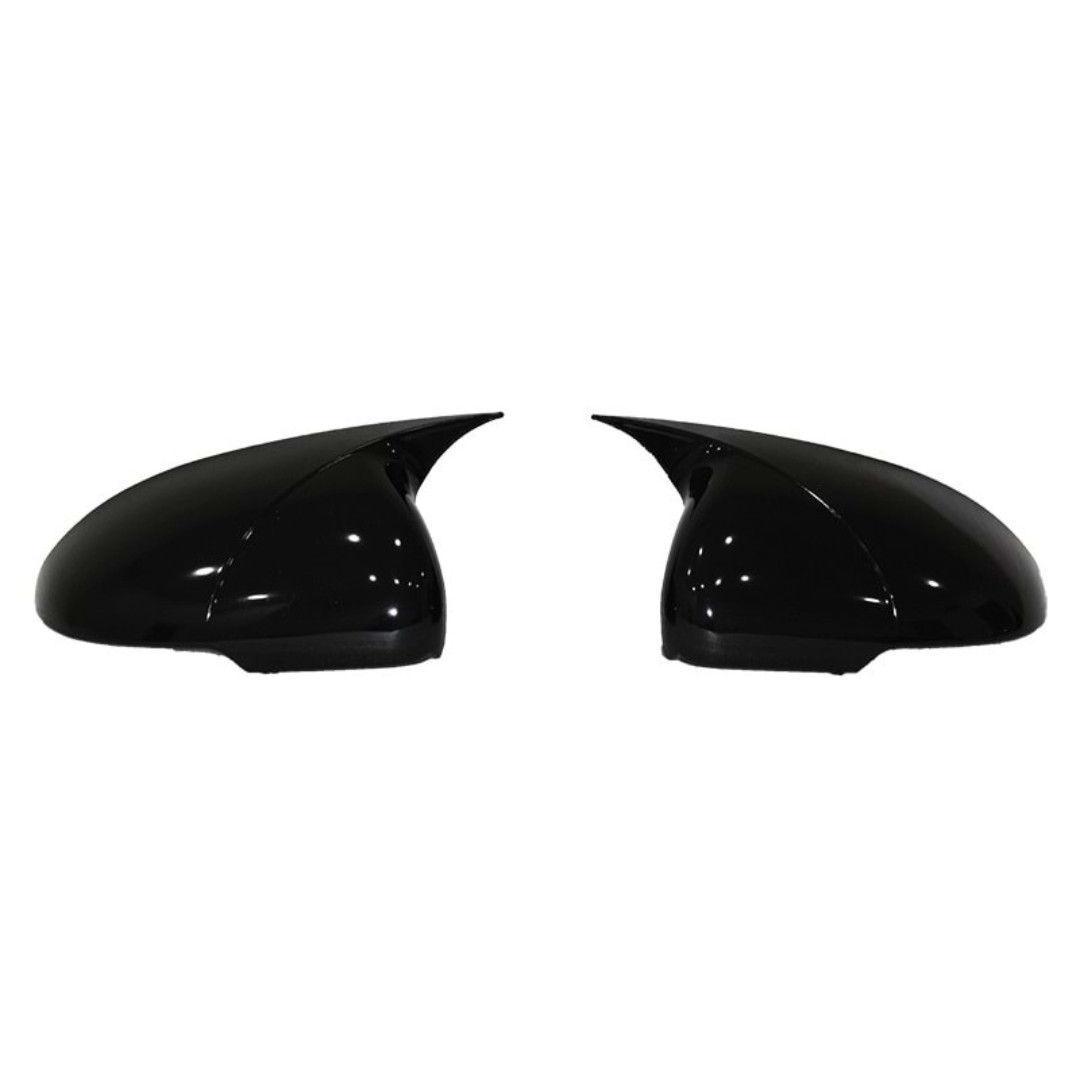 Para Kia Rio 2012-2016 Batman Bat Wing Espejo Cubierta Piano Negro Par con Señal