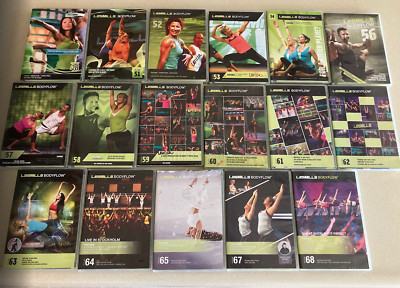 レズミルズ　ボディバランス　DVD Les Mills BODYFLOW/BODYBALANCE 51-54, 56, 58, 62-65, 67- 68 (see