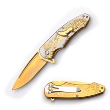 8" DARK FANTASY BLADES GRAPHIC SPRING ASSIST FOLDING KNIFE POCKET CLIP INCLUDED
