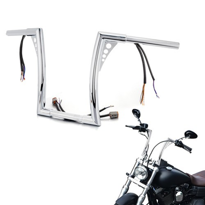 #ad #ad 1.25quot; Fat 12quot; High For Harley Softail Road King Chrome Prewired Ape Handlebar $239.99