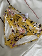 BNWT Ladies Fantasie Multi Colour Floral High Waist Bukini Bottoms Sz8-10 Small