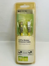 Belkin CAT5e Molded Crossover Cable 10 Feet Long RJ45 Male/Male Network
