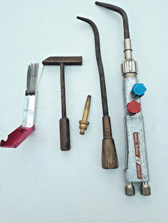 Vintage Oxy/Acetylene Welding Torches 5M Hose Tools