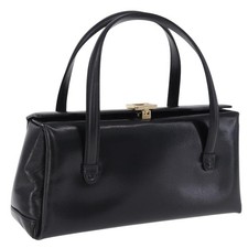 GUCCI Borsa a mano uscita in pelle nero oro 000 1448 0539 Autentica 202950V