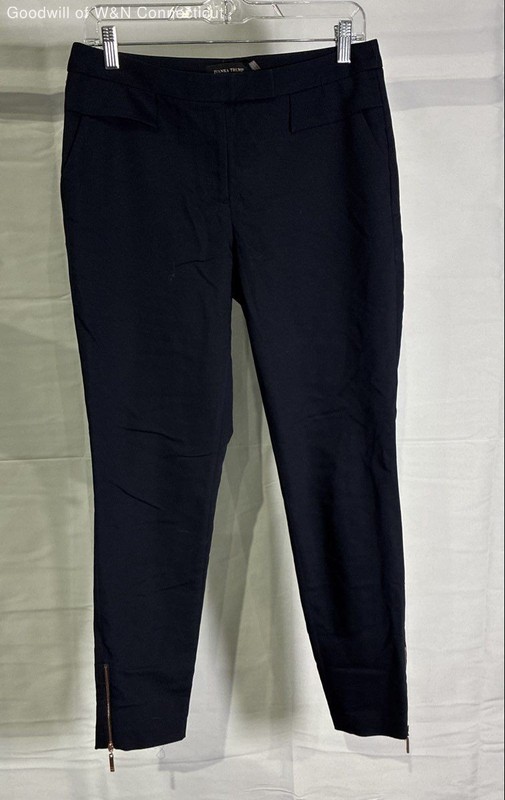 Ivanka Trump Women's Black Ankle Zipper Tapered Trousers Pants Sz 6