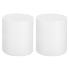 Round Foam Cake Dummy, 6"x 8" White Fake Cake Circles Dummies, 2Pcs