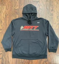 USMC Marines Under Armour XL Hoodie Sweatshirt HITT High Intensity Tactical