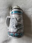 Vintage Avon Stein 1990 Endangered Species Bald Eagle Numbered 5" Lidded eagles