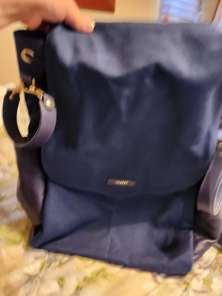 Leader Canvas Blue Diaper Bag Backpack/laptop - Image 2 of 4