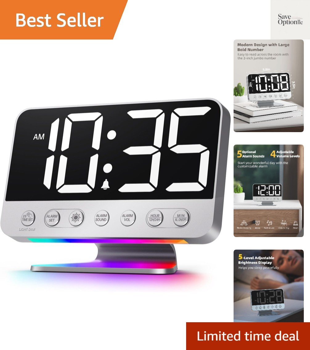 Digital Alarm Clocks for Bedrooms: Easy to Read Across The Room