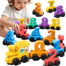 Magnet Number Train Set for Toddlers 1 2 3 4 Years Old - Counting Toy, Color