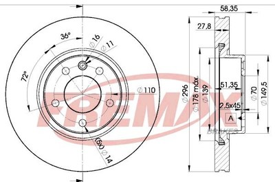Bremsscheiben für Opel Omega A V87 Caravan B V94 Senator V88 90-03