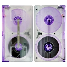 VHS is LIFE "Clear with Purple Dust Cover & Spools" VHS Shell and T-130 Tape