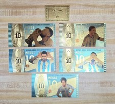 Lionel Messi Gold Foils 99.9% Pure Gold Set