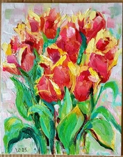 Original Acrylic Painting On The Canvas Panel, 8/10 Inch,new, Unframed.