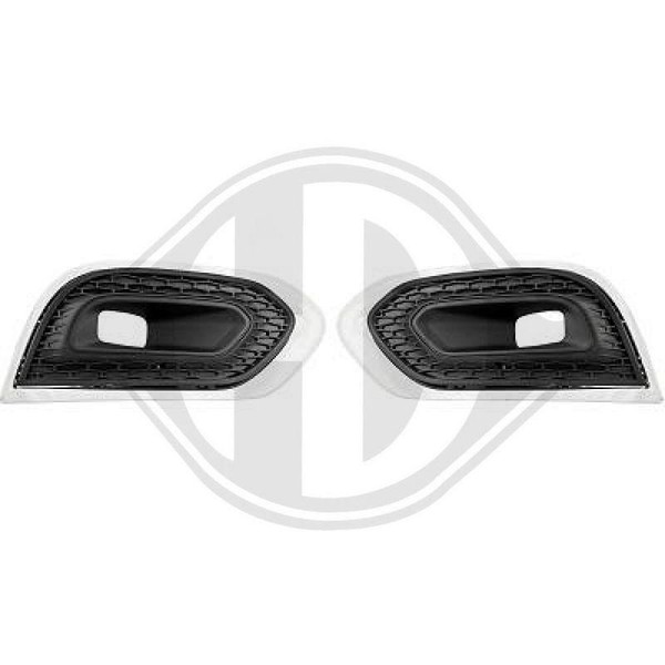 1X LüFtungsgitter StoßFäNger Diederichs 4446148 FüR Renault Links Rechts-image