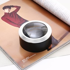 Desktop Dome Reading Magnifier with 3 Led 5X Lens Handheld Magnifying Glass